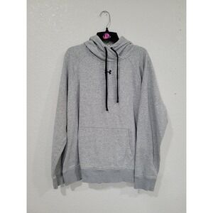 Under Armour Womens XL Gray Rival Fleece Pullover Hoodie‎ Loose Fit #10